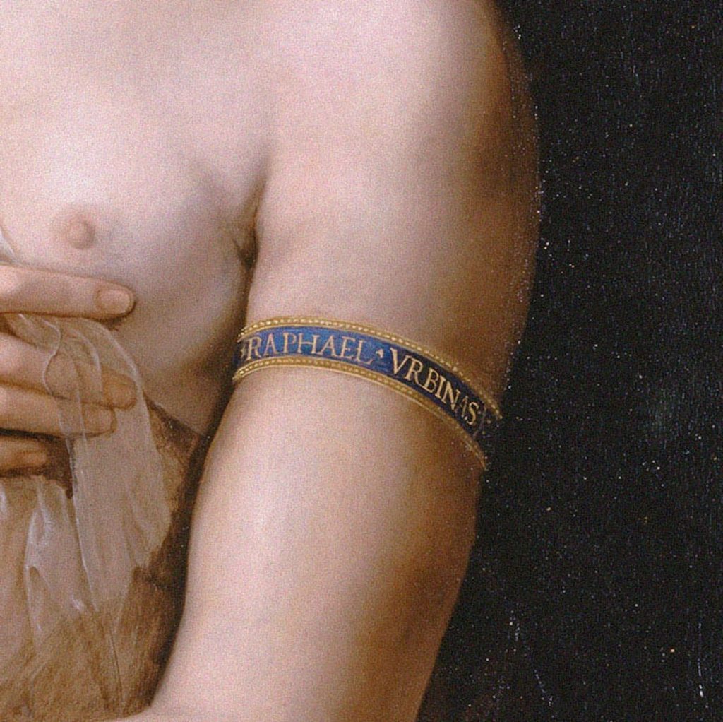 bracciale la fornarina raffaello palazzo barberini